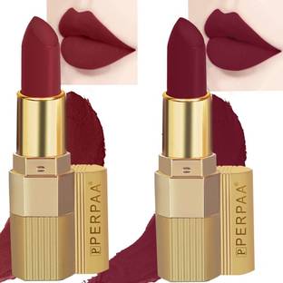 Perpaa Xpression Sensational Creamy Matte Lipstick Weightless 2 Piece (5-8 Hrs Stay)
