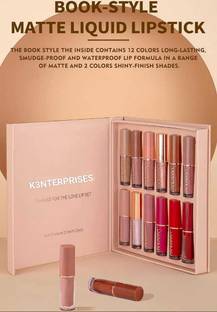 K3NTERPRISES Transferproof & Long Lasting Waterproof Matte Liquid Lipsticks Combo Of 12 pc