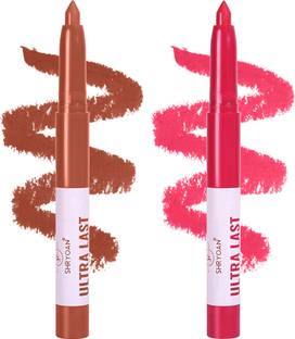 Shryoan Ultra Last Crayon Lipstick | Matte Finish | Lightweight & Non-Transfer Formula