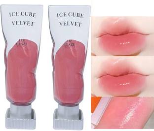 THTC LIGHT PINK COMBO Ice Cube Matte Lipstick Velvet Transparent Lip Glaze Pigment