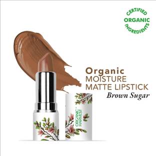 Organic Harvest Moisture Matte Lipstick - Brown Sugar, 4gm