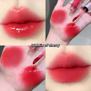 DAIMANPU Double Headed Lip Glaze Gege Bear, Gloss, Matte Liquid Lipstick Set Waterproof