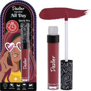 Dazller All Day Lipcolour, Ultra Intense Matte,Smudge-Proof, Lightweight,Up to 8Hrs Stay