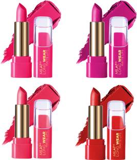 MILAP Long Wear Waterproof Matte Lipstick Smudge Proof Lipstick Combo Set of 4
