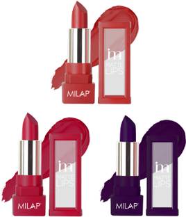 MILAP Long Stay Matte Lipstick Combo Set of 3