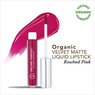 Organic Harvest Velvet Matte Liquid Lipstick - Rosebud Pink, 2.6ml