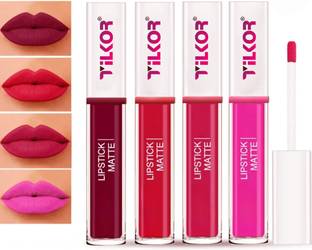 TILKOR Red Edition Matte Liquid Mini Lipstick Set of 4