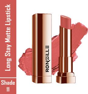 RONZILLE Long Stay Creamy Matte Lipstick With Intense Colour Shade 11