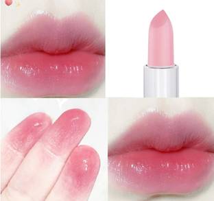 manasona Glossy Pink Color Change Gel Lipstick Moisturising Lightweight Magic Lipstick
