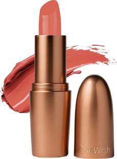 One Wish Creamy Matte Lipstick | 8 Hrs Long Lasting | Smooth & Soft Finish | Shade 24