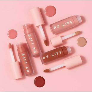 D2 LIPS 4 Shades Nude Matte Lipstick | Mini Long Stay Waterproof Combo Set