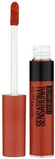 MAYBELLINE NEW YORK Sensational Liquid Matte Lipstick, 12 More than Red, 7 ml - Liquid Lipstick Shades Delivering Intense Matte Color Effect