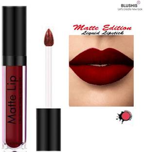 BLUSHIS Non Transfer Smudge Proof Longlasting Sensational Liquid Matte Lipstick