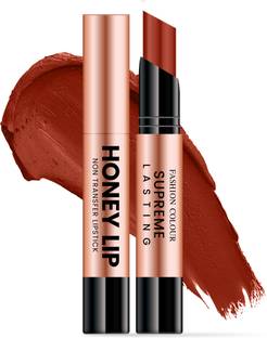 FASHION COLOUR Supreme Lasting Honey Lip Non Transfer waterproof Creamy Matte Formula