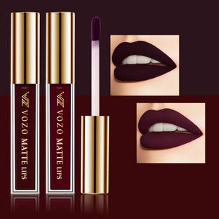 VOZO Stay-All-Day Matte Liquid Lipstick - Waterproof & Fade-Resistant Pack Of 2 VZ-08