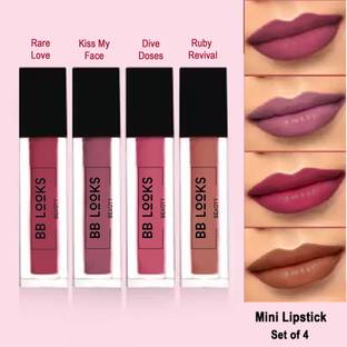 BB LOOKS BEAUTY Smudge Me Mini Liquid Matte Lipstick,Transferproof & Enriched with Vitamin