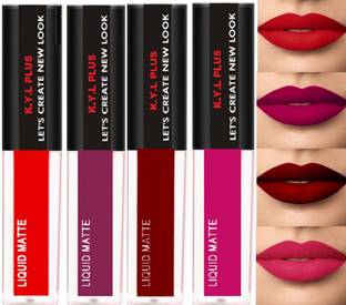 K.Y.L.Plus Liquid Matte Mini Lipstick Combo Pack Of 4 , (Multicolor, 16 ml)