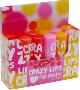 PORELESS BEAUTY lipstick 4 Color Lip Balm Pack of 12 (Multicolor, 6 ml)