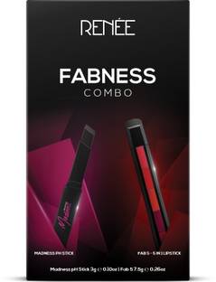 Renee Fabness Combo, Fab 5 5 in 1 Lipstick 7.5gm & Madness PH Stick 3gm