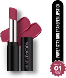 Hilary Rhoda Power Stay Non Transfer Lipstick | Matte Finish & Lightweight | Smudge-Proof