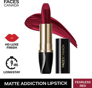 FACES CANADA Matte Addiction Lipstick | HD Luxe Finish | 9HR Longstay | Intense Color Payoff