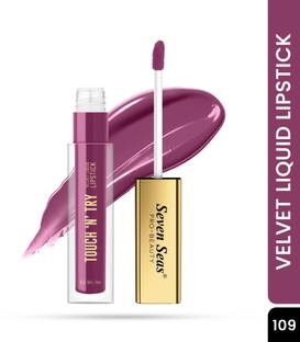 Seven Seas TOUCH 'N' TRY Velvet Liquid Lipstick | Non-Transfer Long Lasting Liquid Lipstick