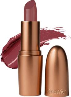 One Wish Creamy Matte Lipstick | 8 Hrs Long Lasting | Smooth & Soft Finish | Shade 11