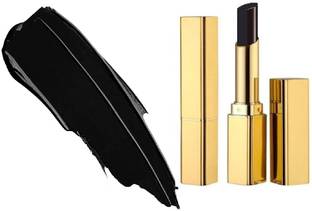 NADJA Black Lipstick Waterproof With Brush, Black Lip Stain Long Lasting