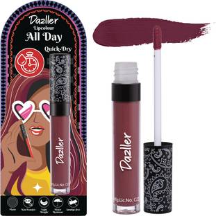 Dazller All Day LipColour Quick Dry | Long-Stay | Lightweight | Matte Lipstick for Women