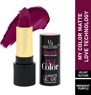 Half N Half Velvet Matte Lipstick- 35 Midnight Purple