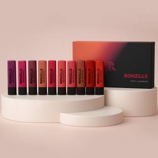 RONZILLE Ayurvedic Mini Lipstick Set of 10