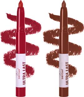 Shryoan Ultra Last Crayon Lipstick | Matte Finish | Lightweight & Non-Transfer Formula