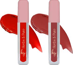 Herbs and Pure Non-Transfer, Bold Long Lasting Liquid Lipstick, Pack of 2