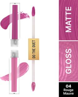 SWISS BEAUTY Select Do The Duet Lipstick |Matte Liquid Lipstick + Tinted Gloss