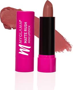 MyGlamm Matte Rush Mini Lipstick - Subtle In Santorini (Nude Pink Shade)