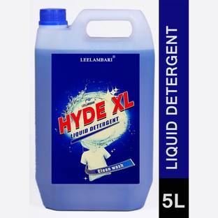 Leelambari HYDE-XL Liquid Detergent 5L, For Hand Wash, Front and Top Load Washing Machine Aqua Liquid Detergent