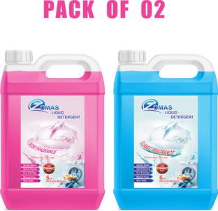 Zomas Front & Top Load Liquid Detergent Leaves Clothes Soft combo pack Multi-Fragrance Liquid Detergent