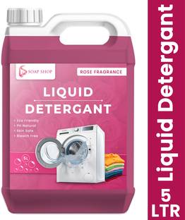 Soap Shop High-Quality Laundry Liquid, Suitable for Top-Load::Front-Load Washing Machine Rose Liquid Detergent