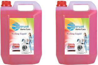Silversea Washing machine liquid detergent top load and front load (MIX FLOWER, 10L-pink) Multi-Fragrance Liquid Detergent
