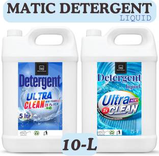 BLISS & BLUSH Liquid Detergent 5 Liter Combo Laundry Liquid For Fabric Daily Wash Lavender Liquid Detergent