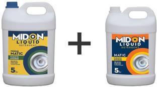 Midon Combo Of Laundry Wash Liquid Detergent 5L And Premium Matic Laundry Wash Liquid Detergent 5L Fresh Liquid Detergent