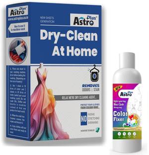 ASTRO PLUS+ Astro Plus Dry Clean (10 Wipes) with 200ML Color Fixer Rose Liquid Detergent