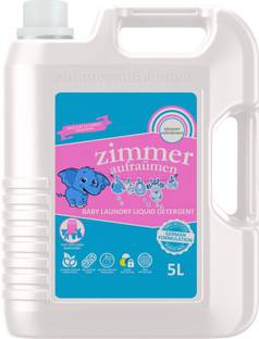 zimmer aufraumen Baby Laundry Washing Liquid Detergent- 5 Liters. with Natural & Organic Cleaning Agents, 5 Bio Enzymes Blend and Natural Neem Oil Neem Liquid Detergent