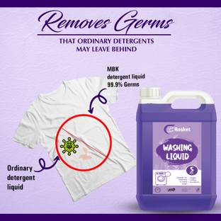 EROSKET Heavy Premium Liquid Detergent suitable for washing machine and Handwas Multi-Fragrance Liquid Detergent