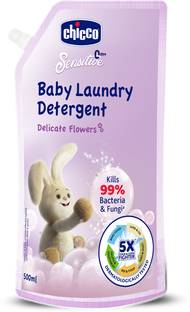 Chicco Baby Laundry Detergent, Delicate Flowers, 5X Stain & Germ Fighter Liquid Detergent
