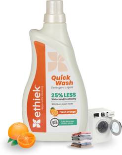 ethiek Concentrated Liquid Detergent, Only 40ml for 1 load, Removes Tough Stains Fresh Liquid Detergent