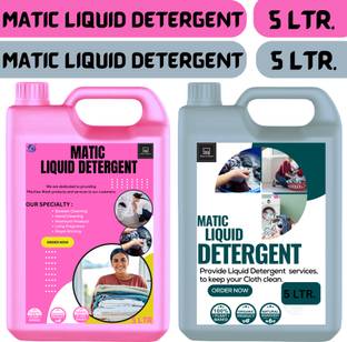 BLISS & BLUSH Washing Machine Liquid 10L With 4X Organics Power And Plant Baser Multi-Fragrance Liquid Detergent