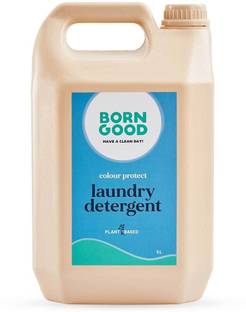 Born Good Plant Based Shade Revive Liquid Detergent (5 Litre Can)- Protects & Enhances Dark & Solid Coloured Garments. Front load, Top load & Hand-wash friendly Fresh Liquid Detergent
