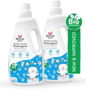 MYLO Baby Gentle Laundry| Chemicals & Fragrance Free | pH Balanced Liquid Detergent