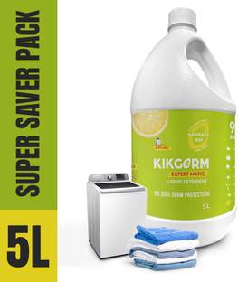 Kikgerm Naturally Best TOP LOAD No Harmful Chemicals New & Shiny Clothes Lime Liquid Detergent